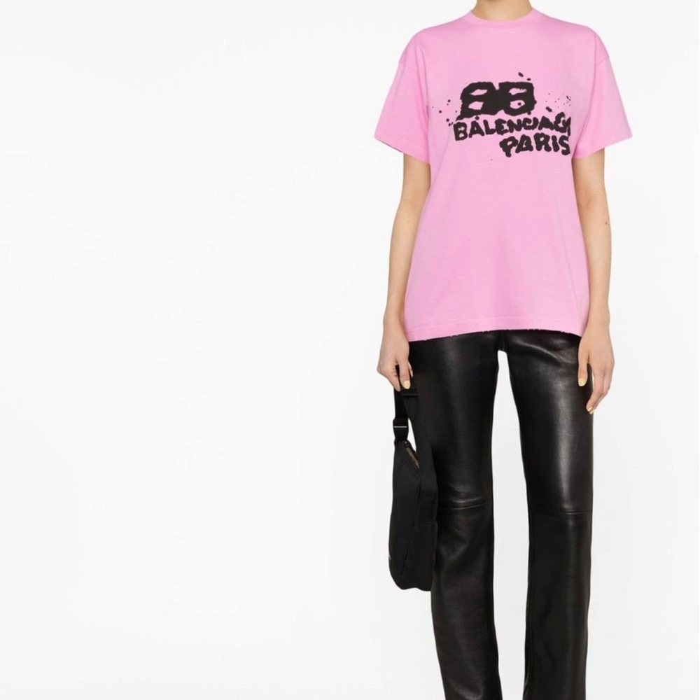 Balenciaga pink t shirt